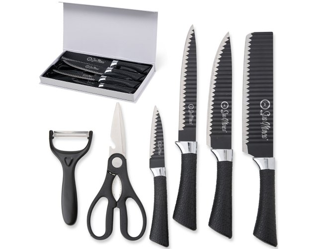 Kit Churrasco Personalizado Com 6 Peas De Ao Inox E Estojo De Papelo
