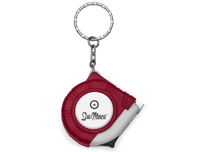 Chaveiro Trena Personalizado de 1 Metro XV10185