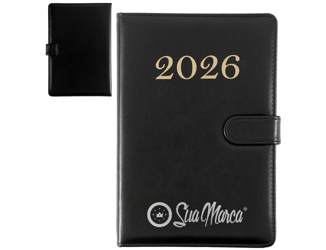Agenda Personalizada com Fecho Magnético XV6107