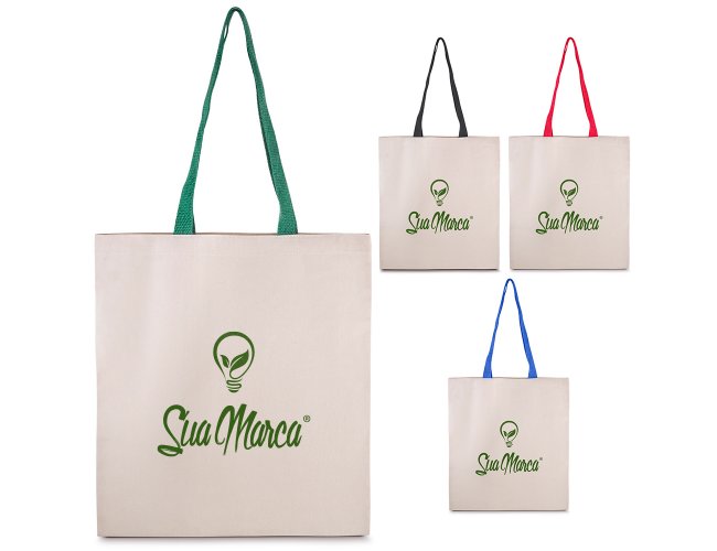 Sacola Personalizada de Algodão Com Alças AVBAC008