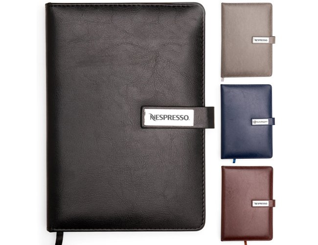 Caderneta Personalizada de Couro Sintetico XV19110