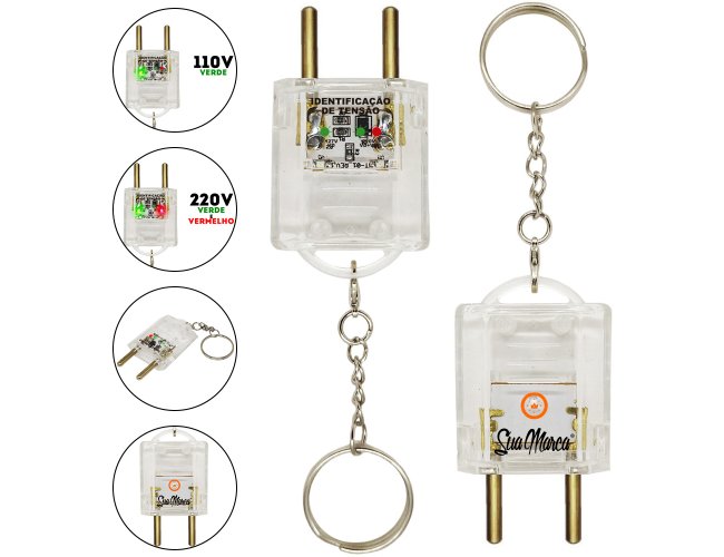 Chaveiro Teste Identificador de Tenso 127v e 220v