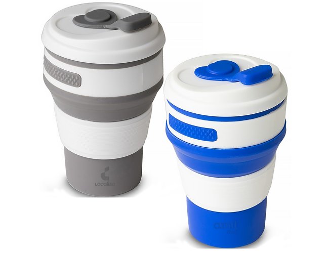 Copo Retr�til Personalizado Silicone 350ml XV15062