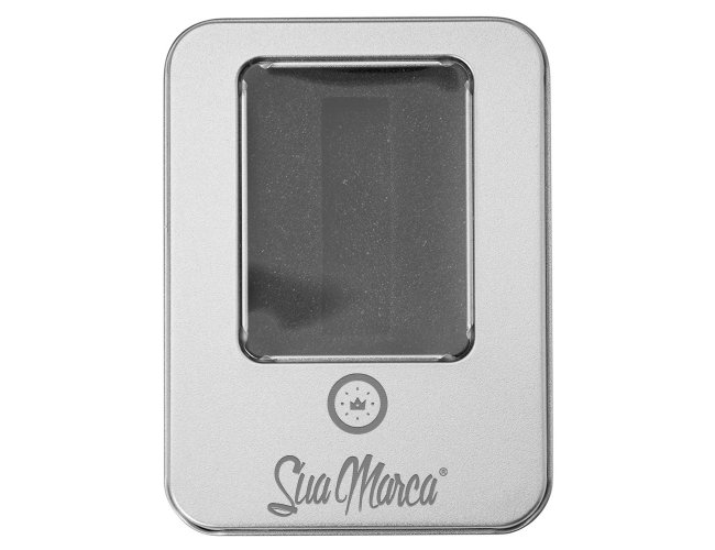 Estojo para pen drive de inox personalizado