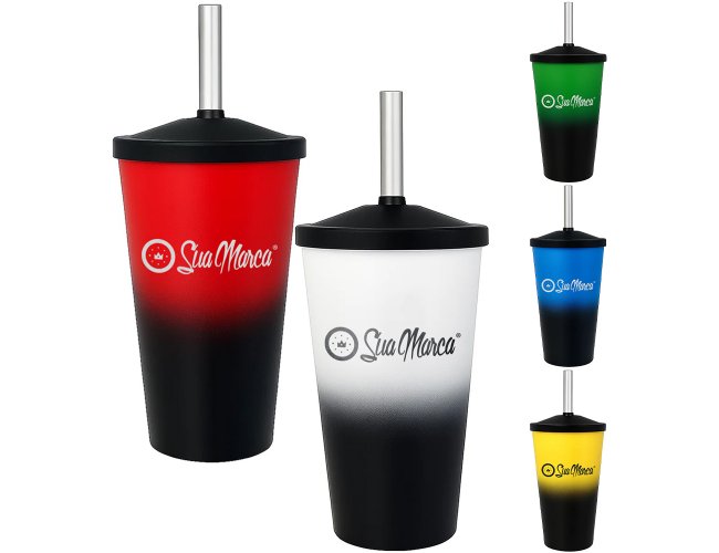 Copo Personalizado 700ml com Tampa Jateado GV029