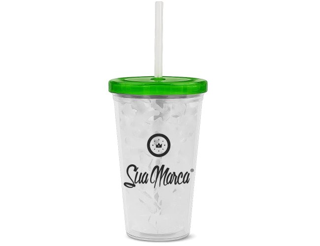 Copo Personalizado Gel Com Tampa de 540ml GV036