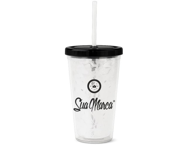 Copo Personalizado Gel Com Tampa de 540ml GV036
