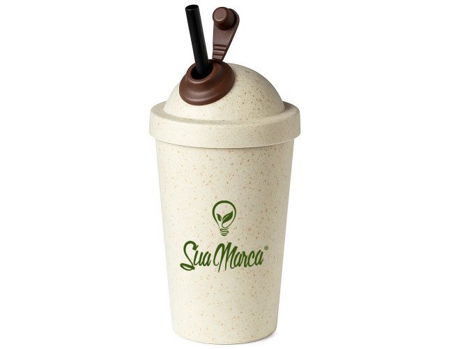 Copo Personalizado Eco Com Tampa Bola de 600ml GV039