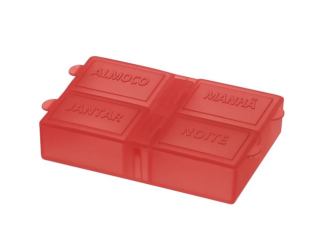 Porta Comprimido Com 4 Compartimentos GV041