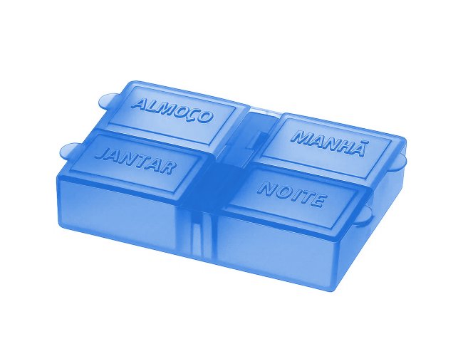 Porta Comprimido Com 4 Compartimentos GV041