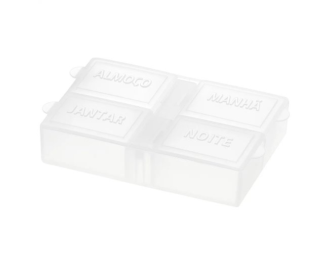 Porta Comprimido Com 4 Compartimentos GV041