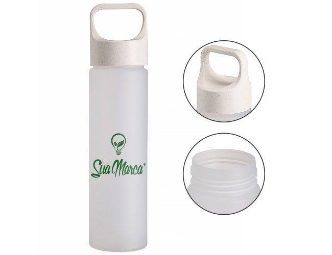 Garrafa Personalizada Tampa Fibra de Arroz 700ml GV056