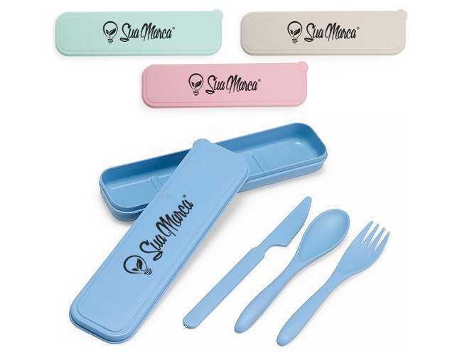 Kit Talheres Personalizado com 3 Pe�as XV18859