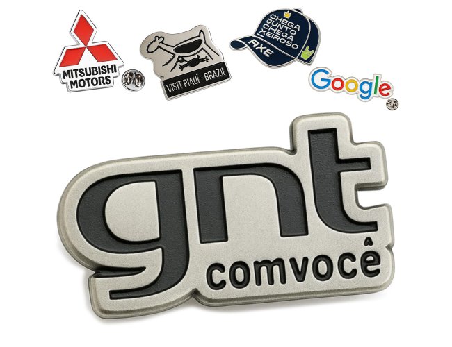 Pin Personalizado de Metal Prata