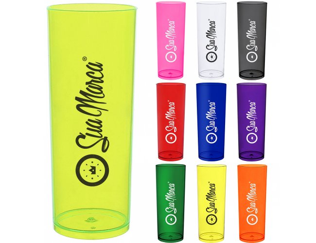 Copo Long Drink Personalizado De PS Cristal E Capacidade De 330ml