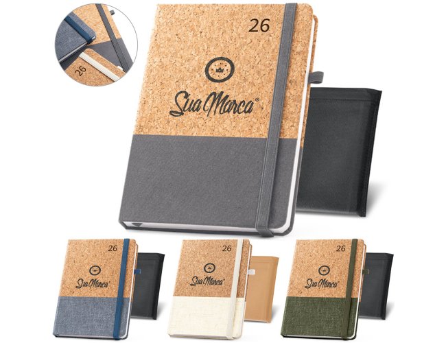 Agenda Personalizada de Cortia e Linho SV66199