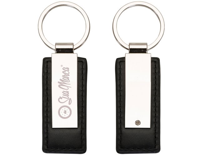 Chaveiro Personalizado Metal E Couro Sint. XV13483