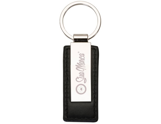 Chaveiro Personalizado Metal E Couro Sint. XV13483