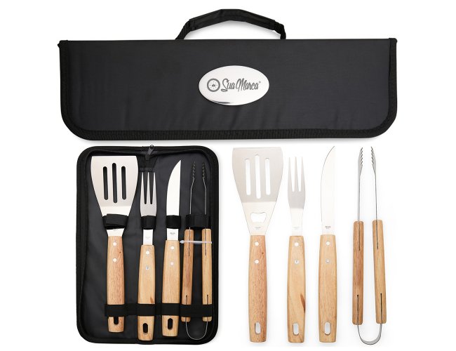 Kit Churrasco Personalizado Com 4 Peças XV18894