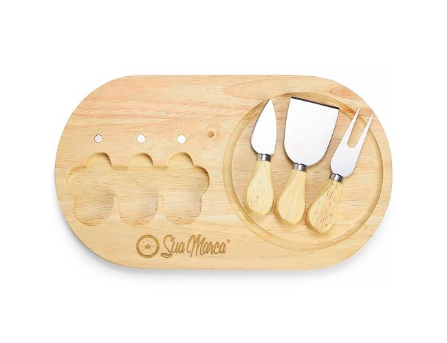 Kit Queijo Personalizado com 4 Peças XV3222B