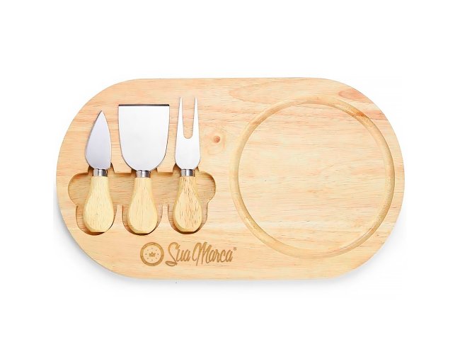 Kit Queijo Personalizado com 4 Peças XV3222B