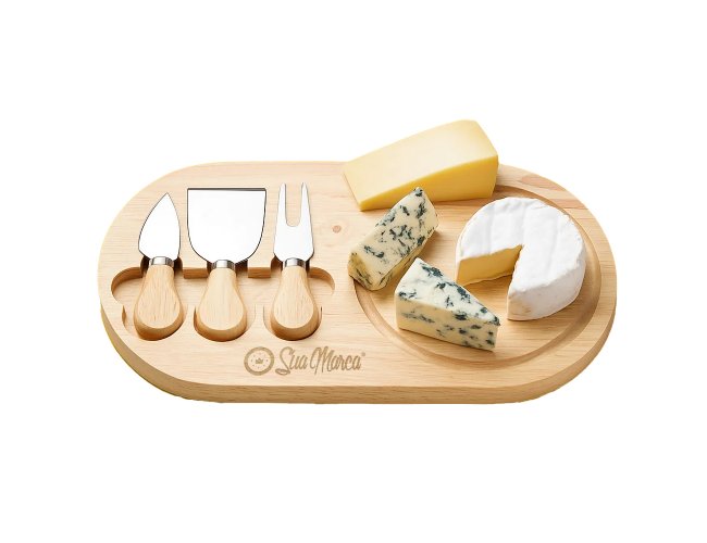Kit Queijo Personalizado com 4 Peças XV3222B