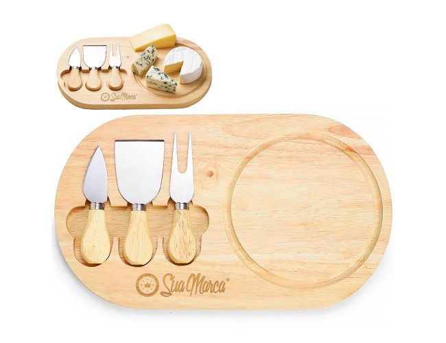 Kit Queijo Personalizado com 4 Peças XV3222B