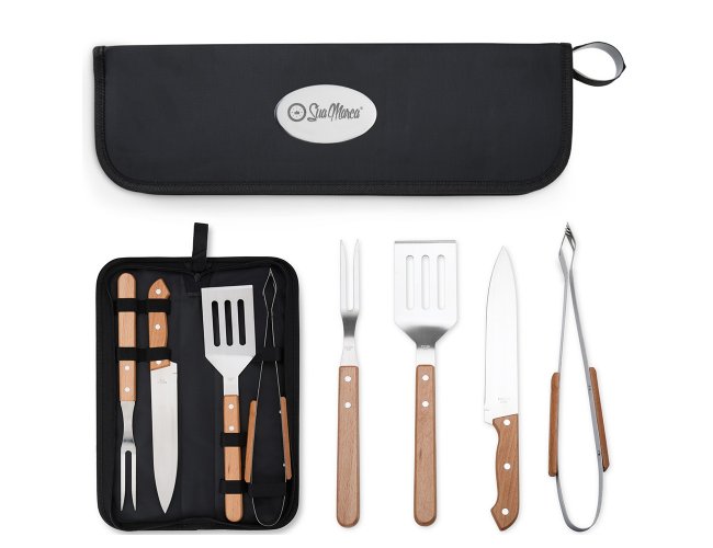 Kit Churrasco Personalizado Com 4 Peças XV8199